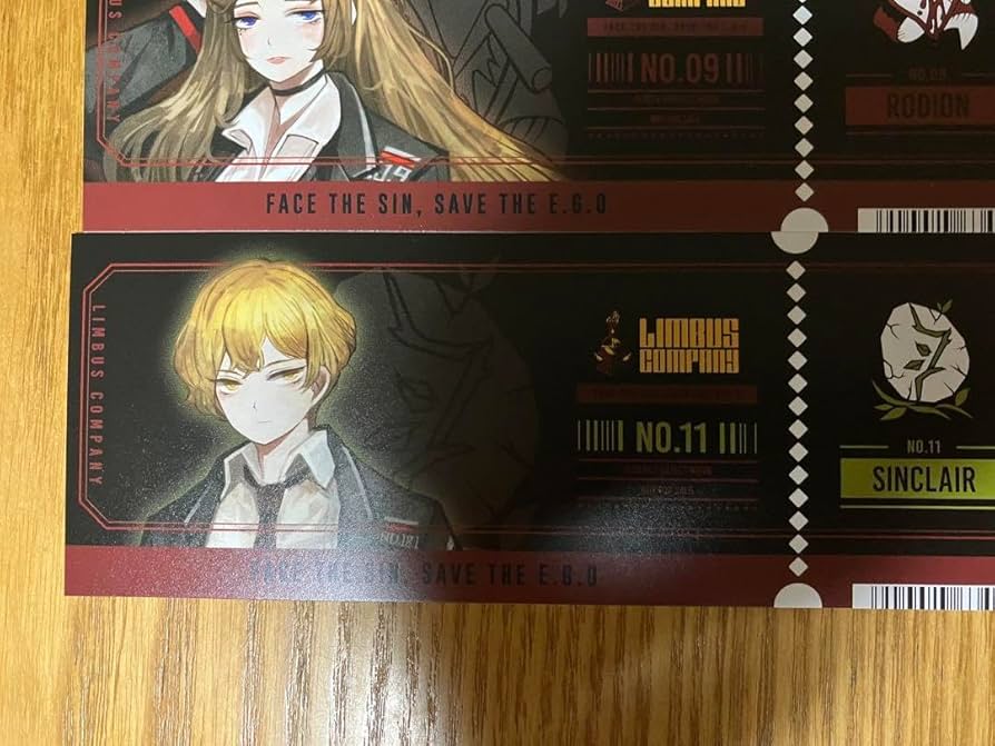 リンバス・カンパニー Limbus Company チケット風カード セット Amazon.co.jp: リンバスカンパニー アニメイト フェア 特典
