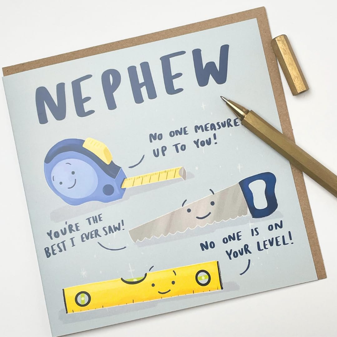 Old English Co. - Postal Cumpleaños, Tarjeta De Felicitación Para Sobrino  Con Texto En Inglés ''No One, image size:1080x1080