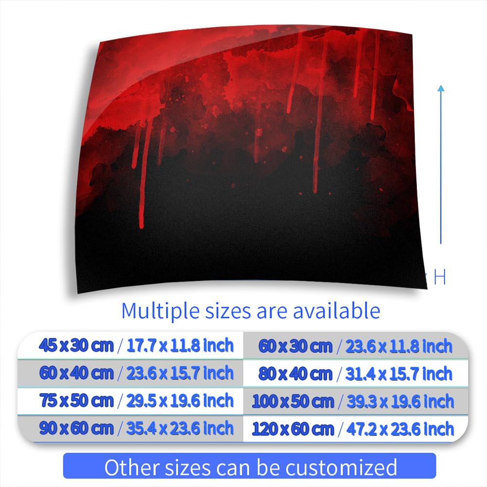 Pegatinas de fondo de acuario, gotas de sangre roja, autoadhesivas, para peceras, reptiles, terrario, póster decorativo (120 x 60 cm)