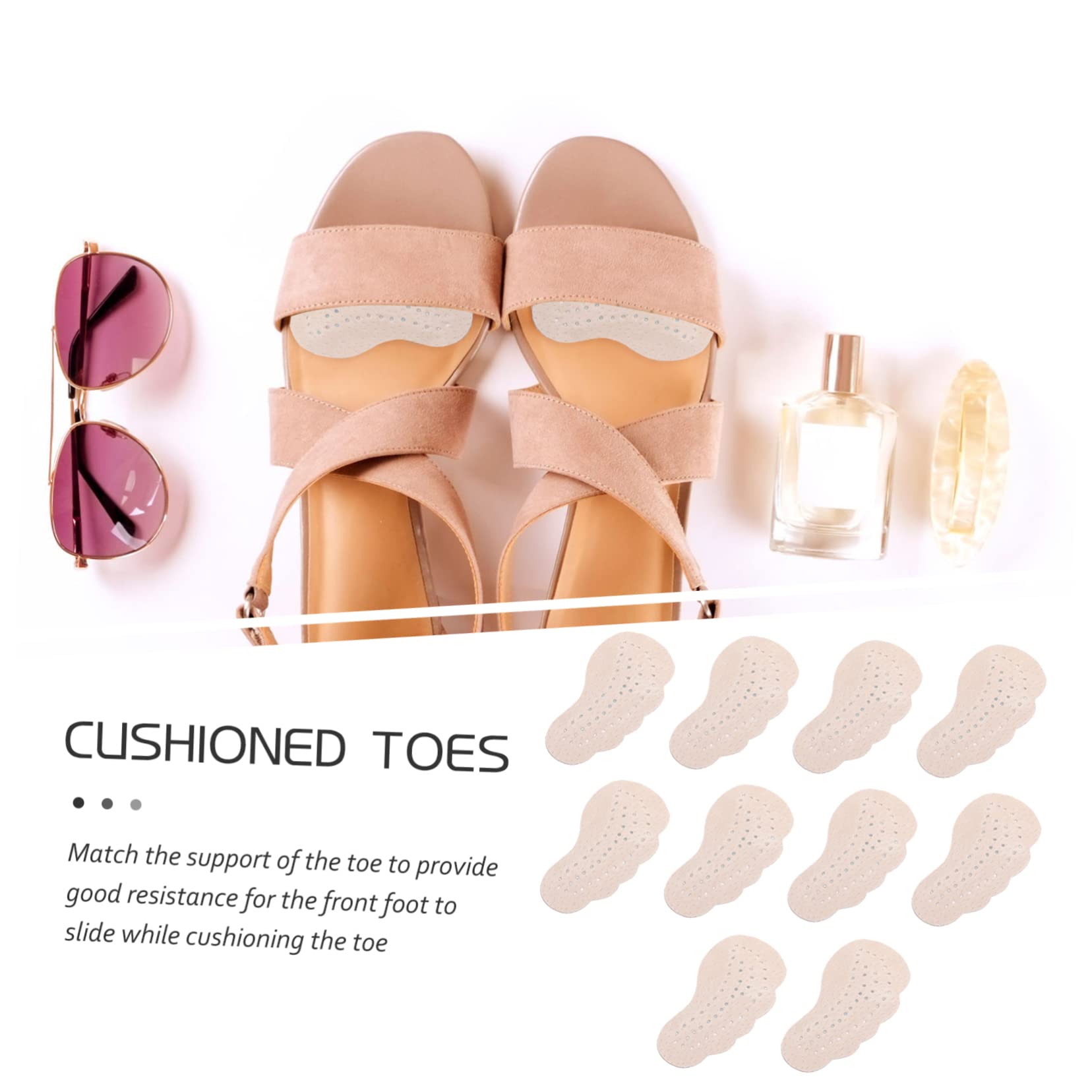 Mobestech 25paare Fersenpolster Für Schuhe Rutschfeste Einlegesohlen Für High Heels Sandalen Und Mehr Halbe Sohle Für Komfort Und Schmerzlinderung Beim Gehen Atmungsaktiv Und Elastisch