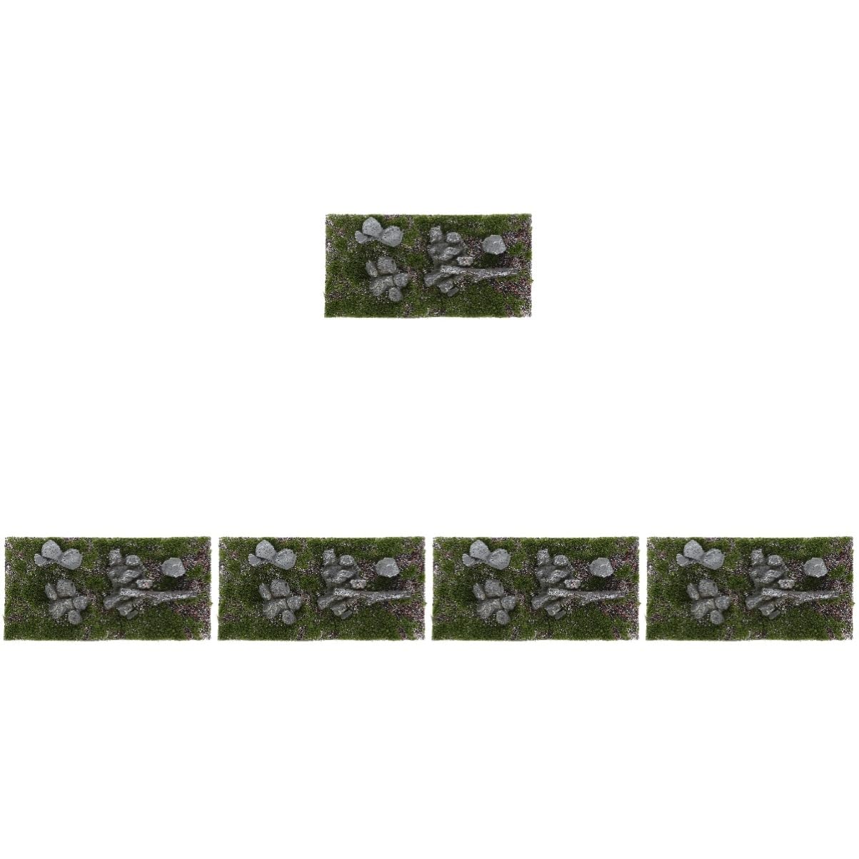 ibasenice 5pièces Fake Grass Turf Mat Decoration pour Maquettes De Tapis De Gazon Synthétique pour Table De Sable Et Modélisme