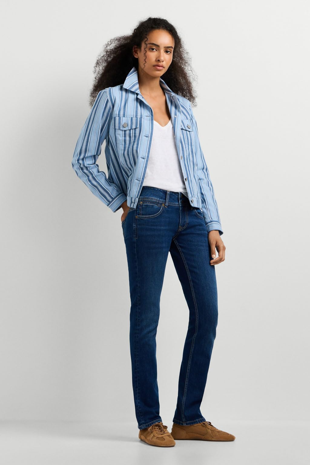 Pepe Jeans Damen Slim Jeans LW Venus Jeans, Blau (Denim-5FD), 26W / 30L – Ansicht 4