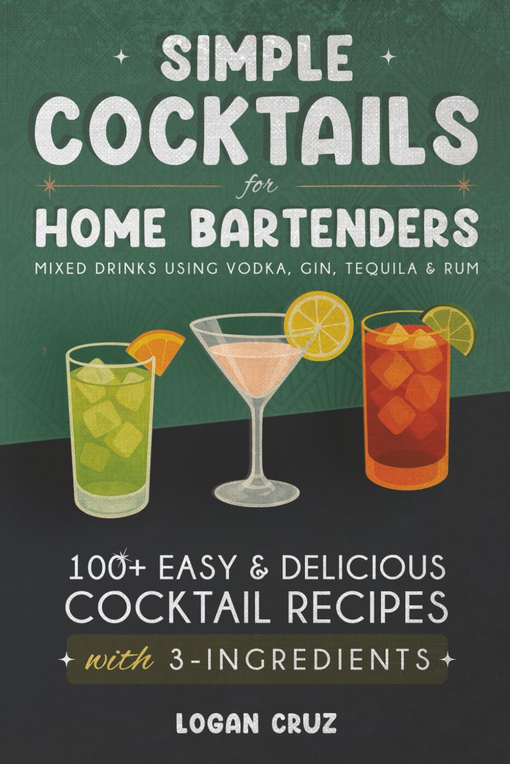 Simple Cocktails for Home Bartenders: 100+ Easy & Delicious Cocktail Recipes with 3-Ingredients | Mixed Drinks using Vodka, Gin, Tequila & Rum      Paperback – October 12, 2025