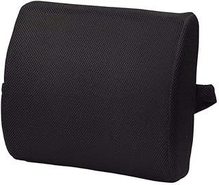 Kylewo Poduszka pod plecy z bawełny z pamięcią kształtu poduszka lędźwiowa, poduszka lędźwiowa, poduszka pod plecy, poduszka pod plecy, czarna