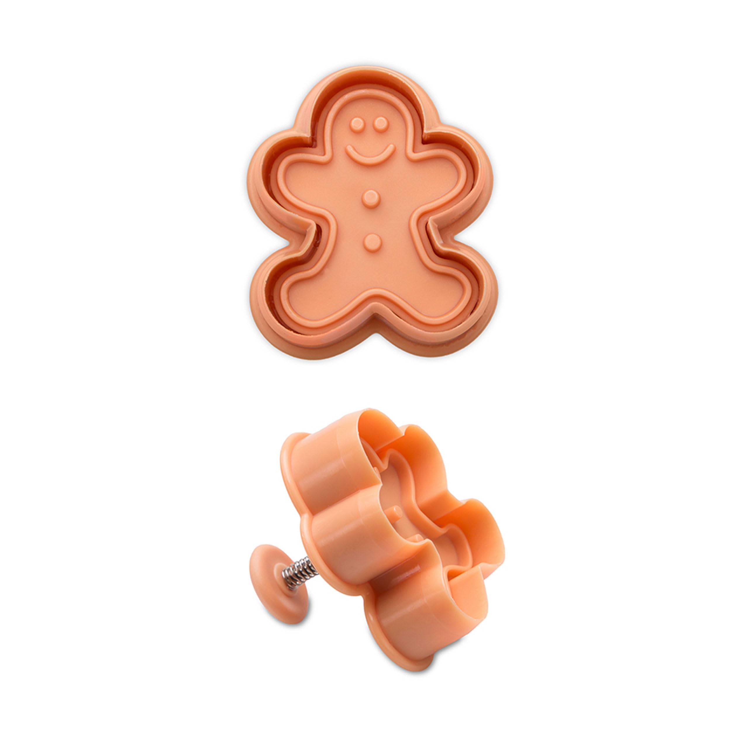 Staedter Gingerbread Man Embossing Cookie Cutter with Ejector, 5 cm, Brown, 5 x 30 x 30 cm