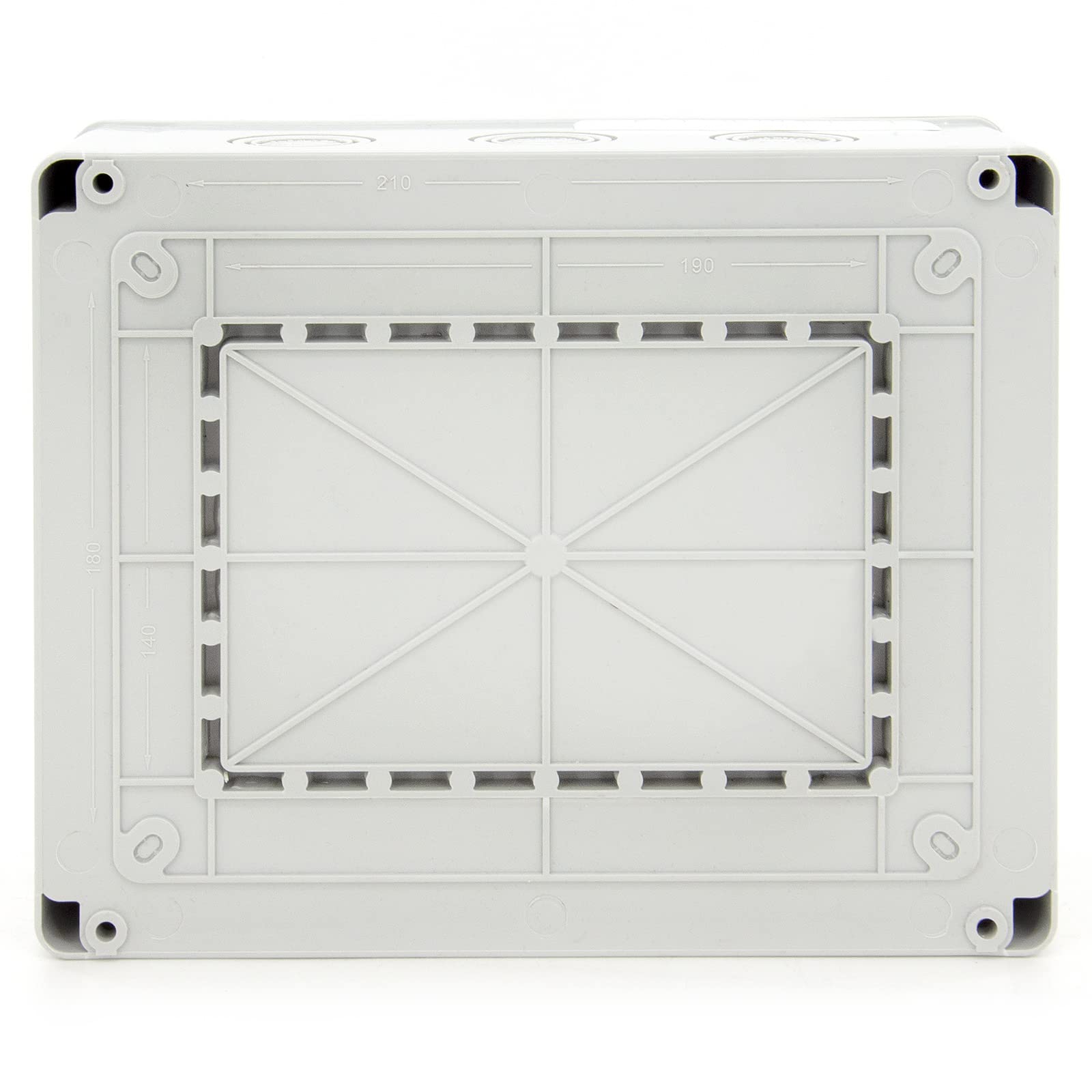 ELS Elektrotechnika Distribuidor de corriente de pared Schuko, 2 x 230 V + 2 x CEE 32 A + interruptor de leva L-0-P, cableado, listo para conectar, para obras, taller, garaje, IP44