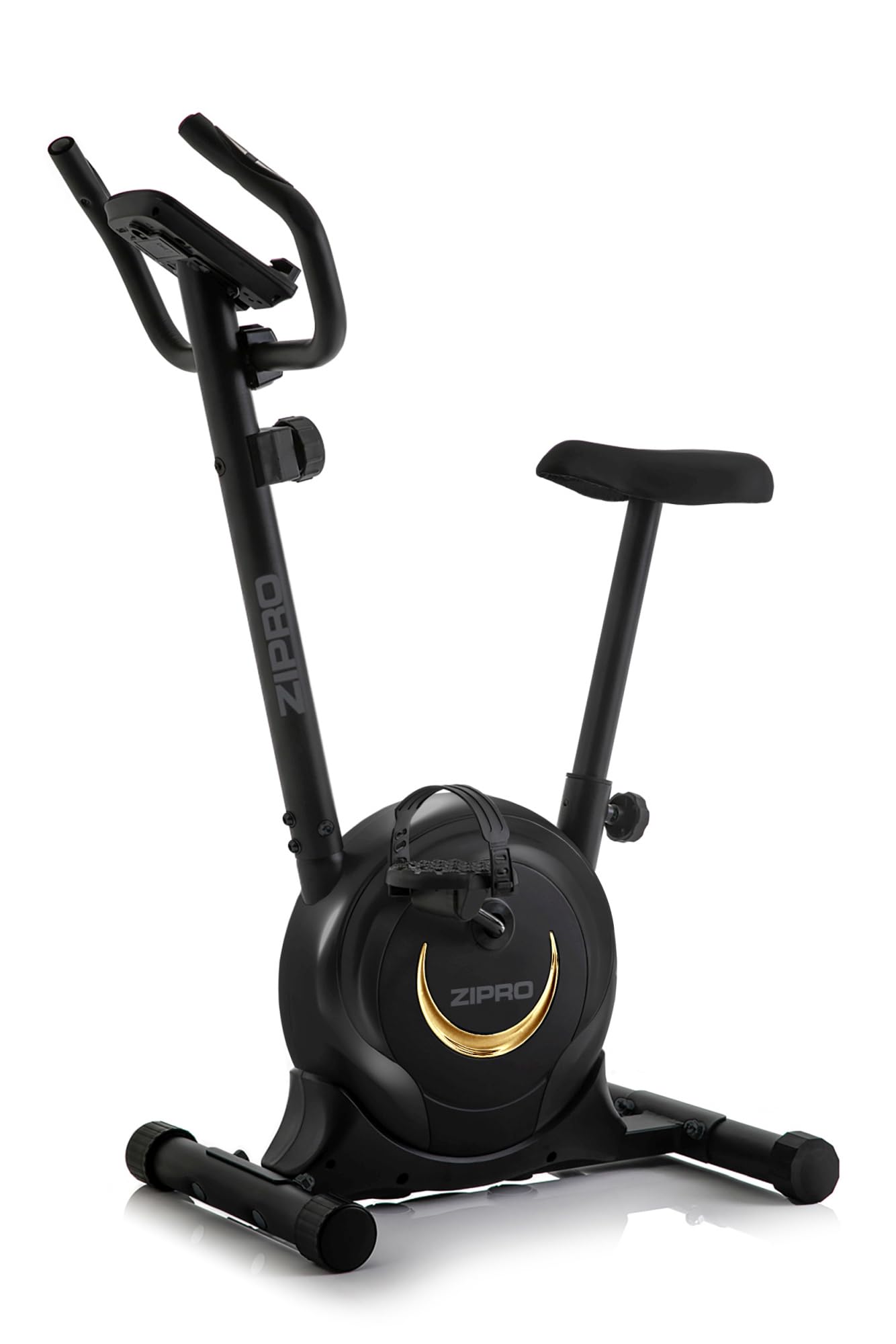 ZIPRO Cyclette da Casa con 8 Livelli di Resistenza Magnetica, Supporto per Smartphone, Schermo LCD, Sella Regolabile, Cyclette per Casa per Più Esercizi, Ciclette Professionale da Camera (One S)