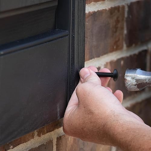 Miniatura 9 de Mid America 00011236166 Montante central de catedral de tamaño estándar, persiana de vinilo con listones abiertos, con bloqueo de instalación y