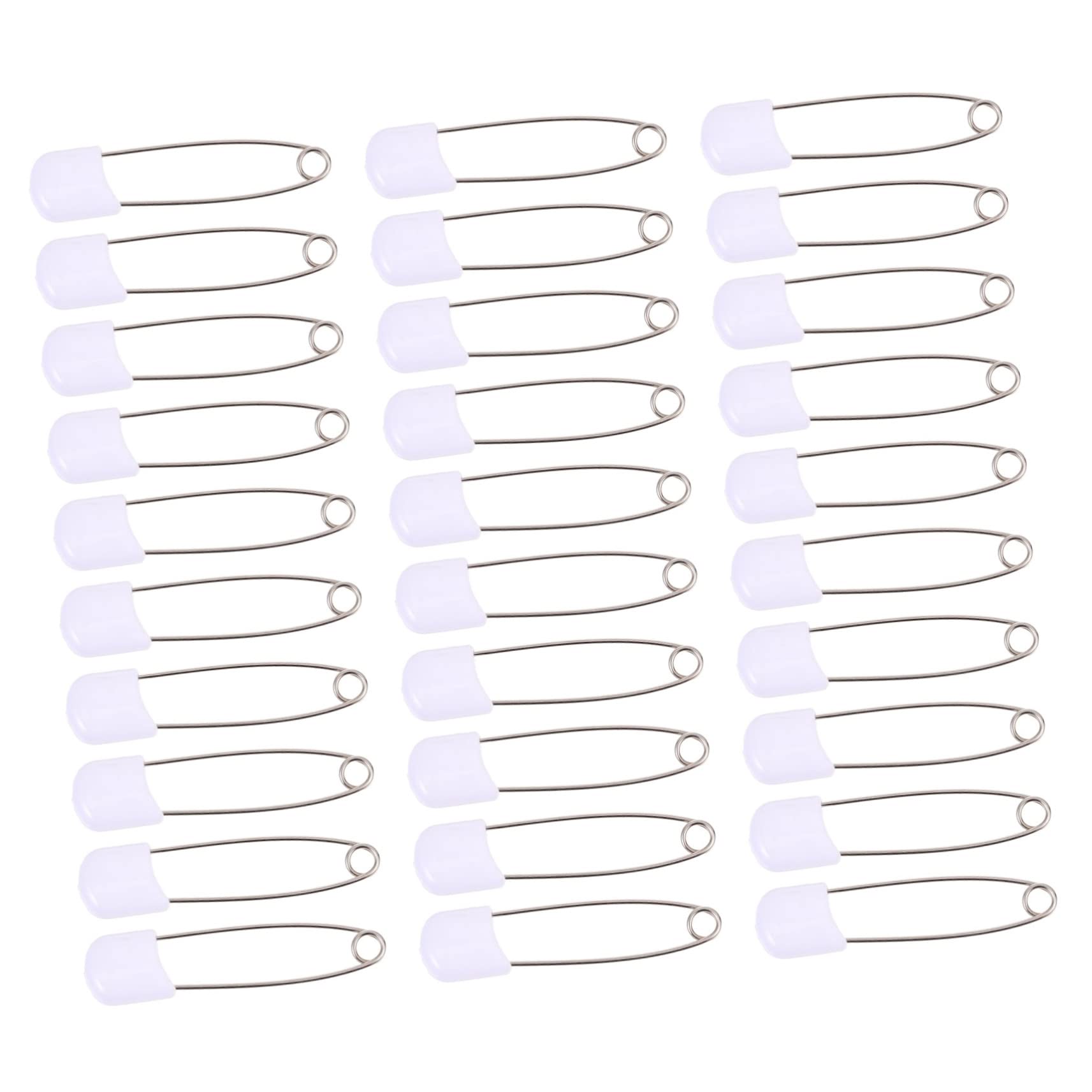 KONTONTY Diaper Pins for Cloth Diapers 50pcs Newborn Boys and Girls Brooch Reliable Plastic