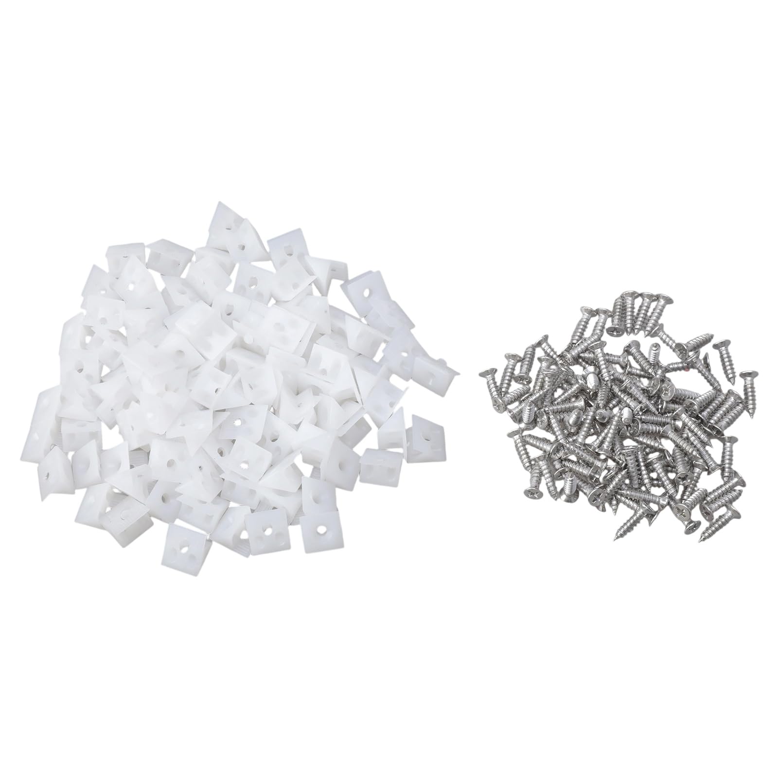 Msioytog A 100 / 150Pcs Drawer Wedges With Screws Drawer Bottom Brackets Fixing Mending Wedges Fastener Easy To Use Fixing Mending