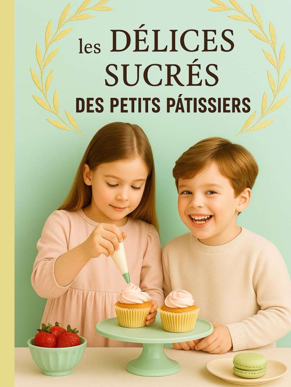 Les délices sucrés des petits pâtissiers: Recettes faciles & illustrations à colorier pour petits pâtissiers