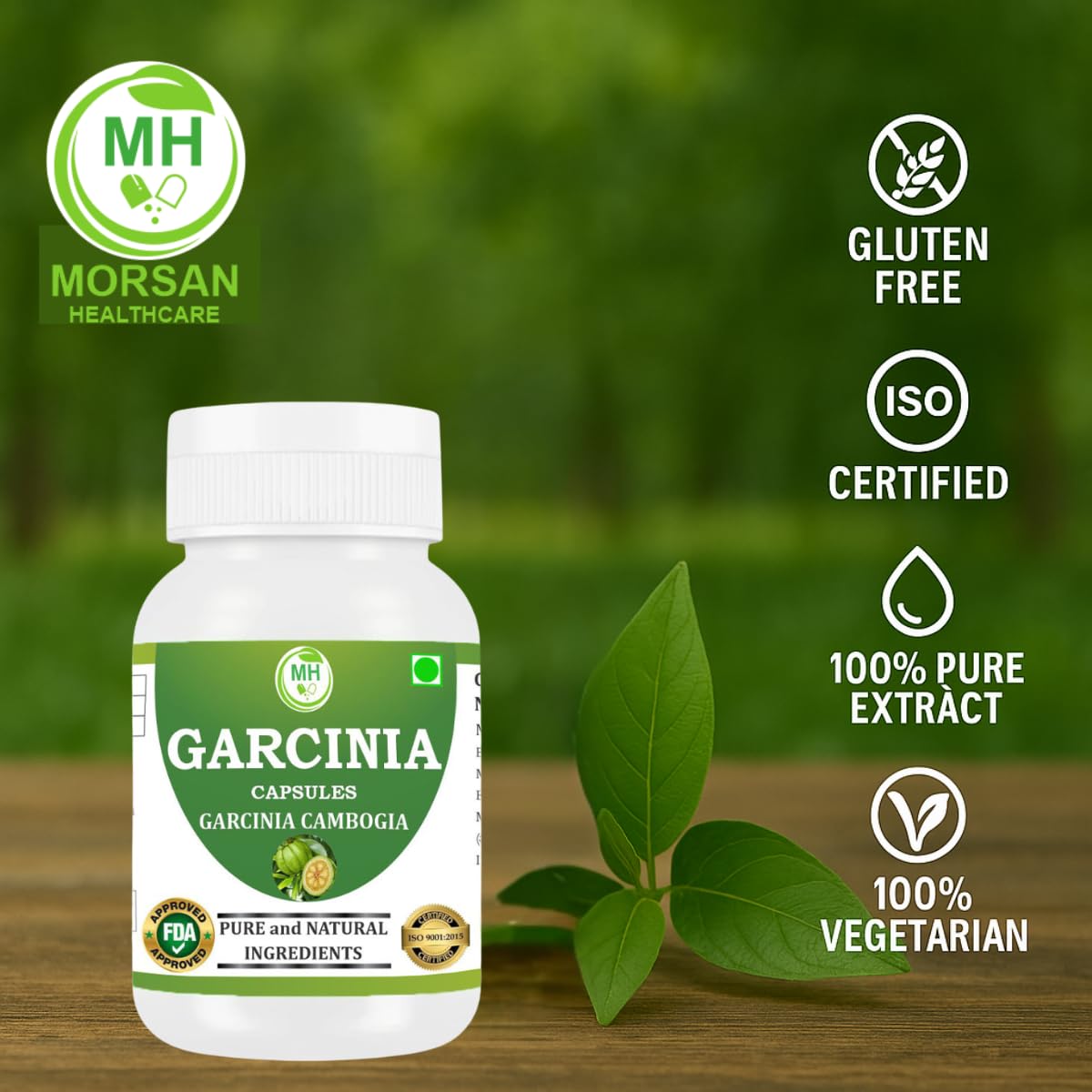 Garcinia Cambogia Capsules 500 mg – 60 Veg Capsules | Natural Fruit Extract | Plant-Based Herbal Supplement | Vegan & Gluten-Free (PACK OF 1) — Amazon image 7