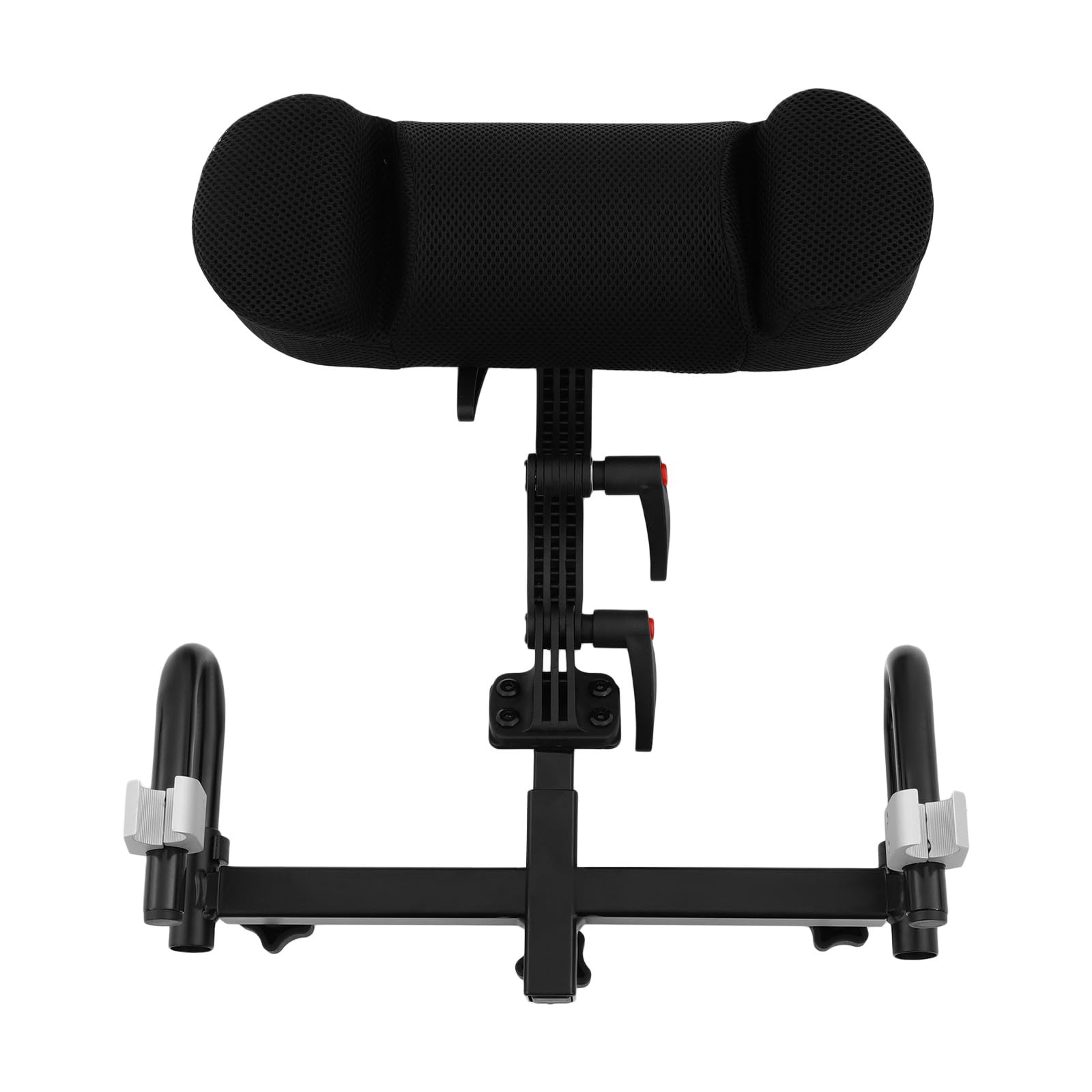 Cojín de cabeza para silla de ruedas, ajustable, 30 – 50 cm, altura 36 – 58 cm, ancho acolchado para respaldo trasero negro