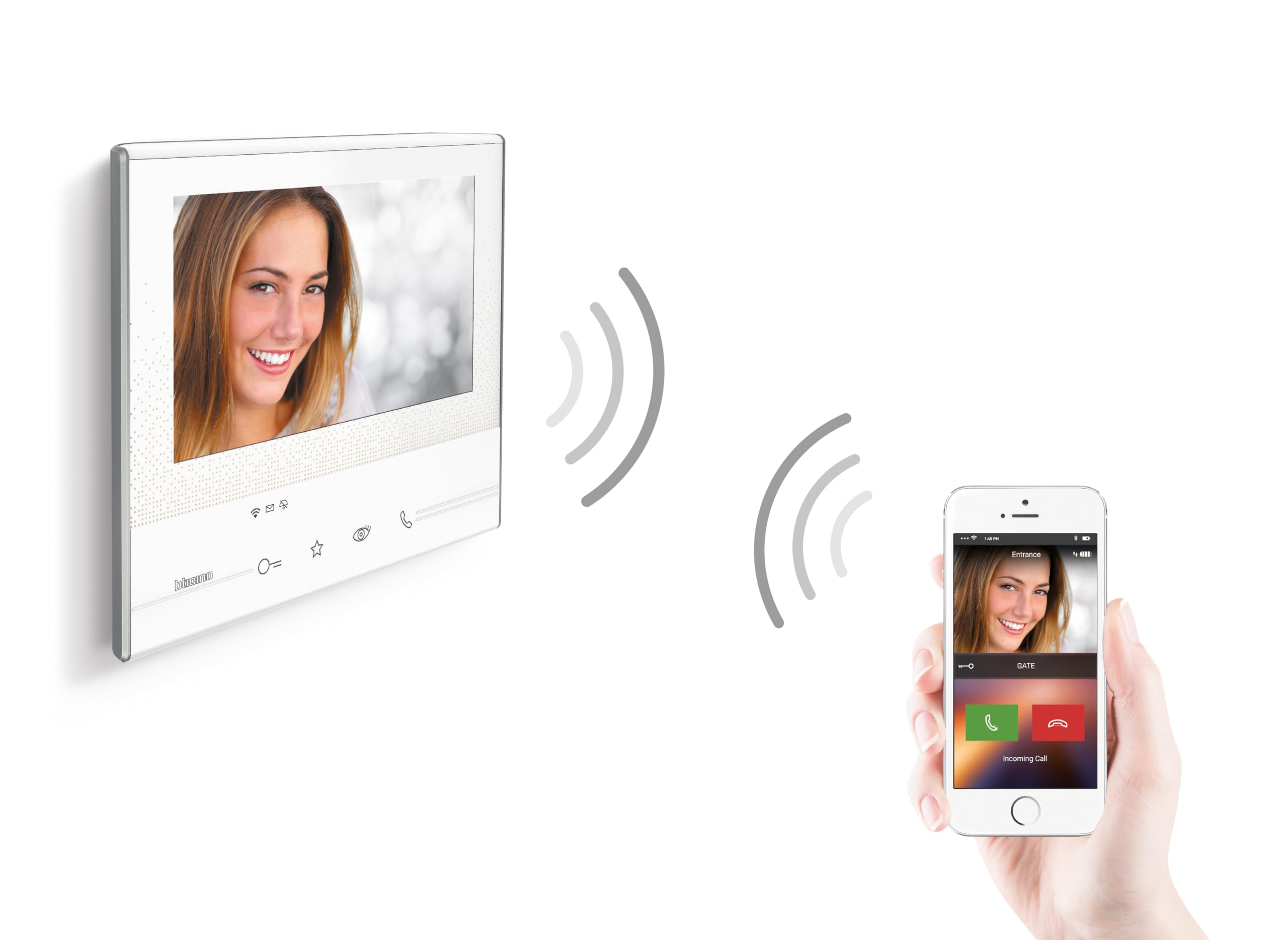 BTICINO, Flex’ONE Video-Set mit Türstation SFERA Allmetal und Hausstation CLASSE 300 X13E, LED-beleuchtete Namensschilder, Smartphone-Anbindung, optimierte 5 Megapixel High-Quality-Farbkamera, 905216
