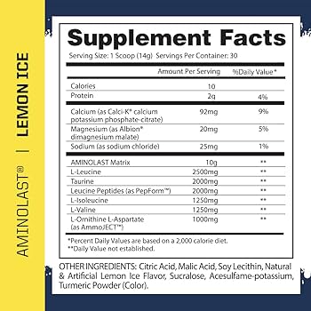 Amazon.com: Gaspari Nutrition Aminolast, Recovery and