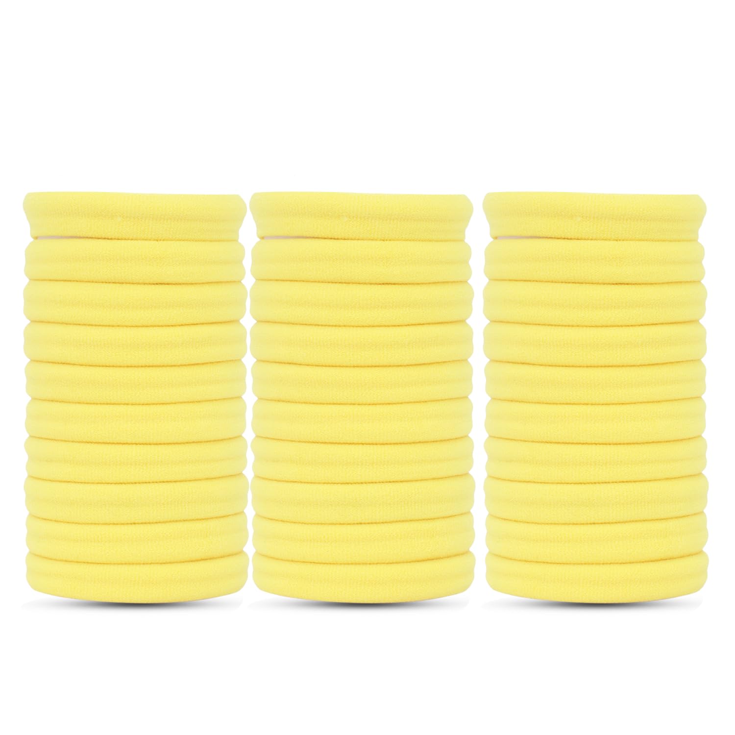 STROWBERRY Elastic Hair Ties For Girls | Soft Seamless Hair Rubber Bands | Ponytail Holders For Women | Strechable Bands | Cotton Hair Elastic Rubber Bands (Purple Pack of 50 Ps) - With Box