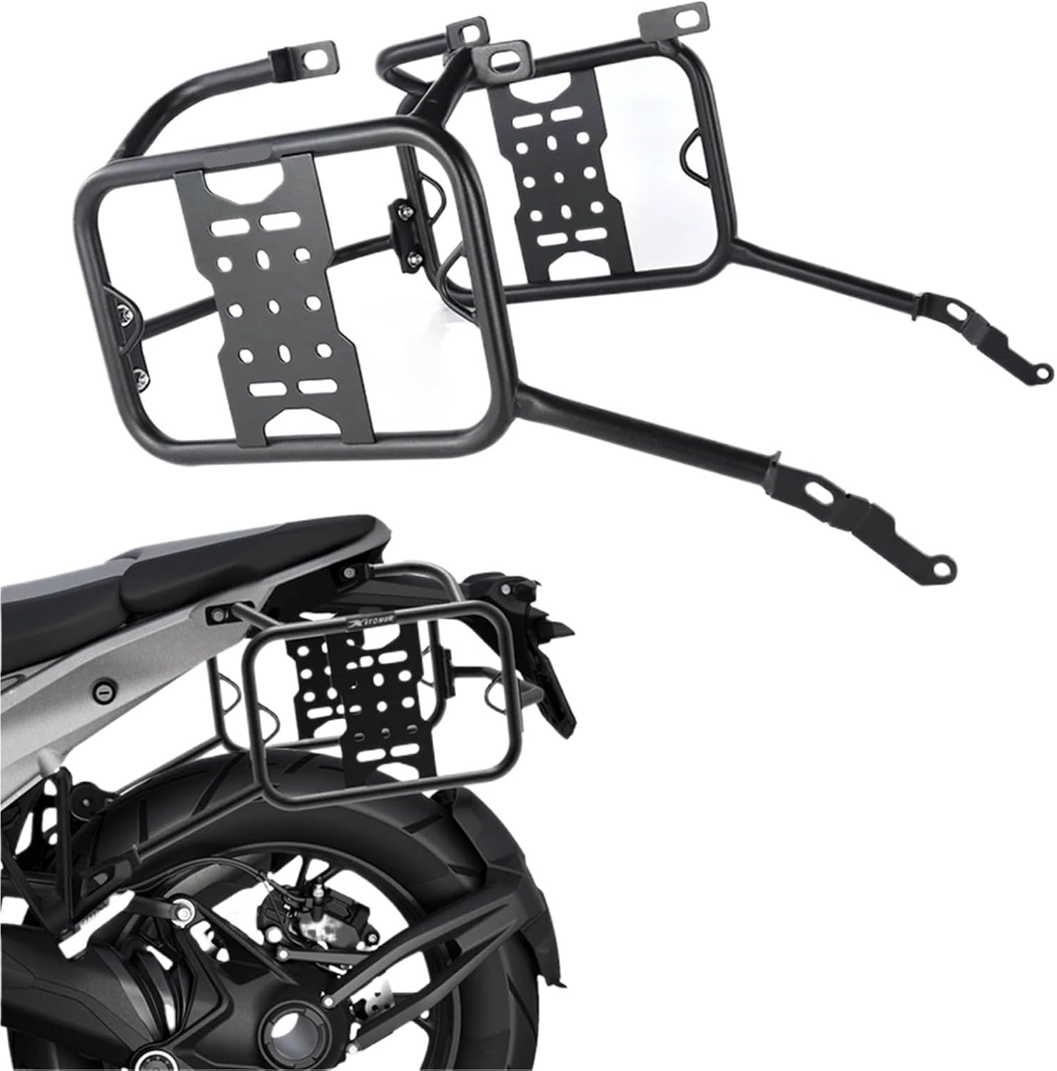 Replacement For BMW R1300GS R 1300 GS 2023 2024 2025 Motorcycle Steel Tail Box Saddlebag Support Bars Mounting Brackets Side Pannier Racks