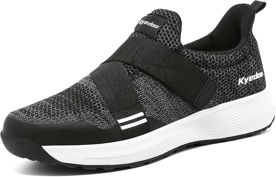 Image of Kyedoo Comfortable Men's Cycling Shoes Compatible with SPD Cleats, Walkable Bike Shoes M11 Black