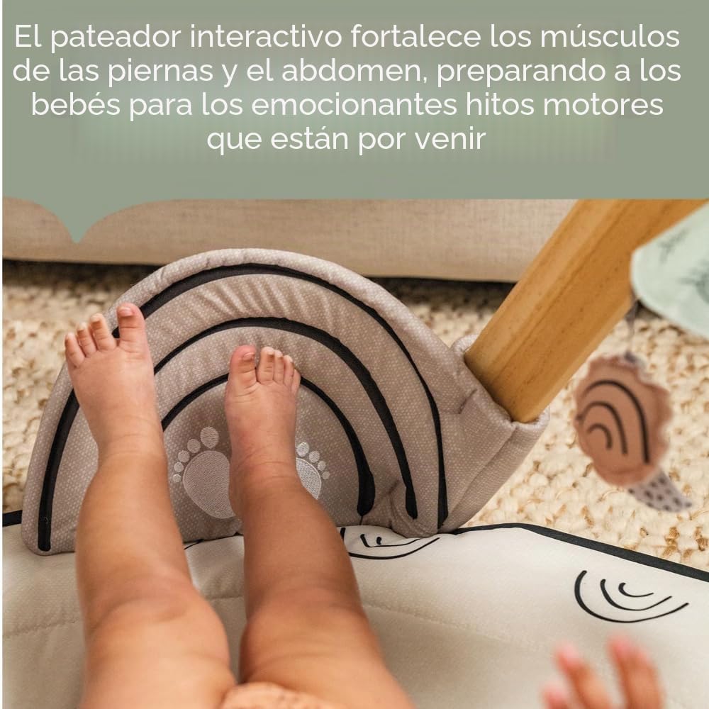 Tiny Love Luxe Developmental Gymini, Gimnasio de actividades con música para bebés, desde 0 meses, 20 actividades, juguete musical portátil, 12 tarjetas de hitos, Black & White Décor
