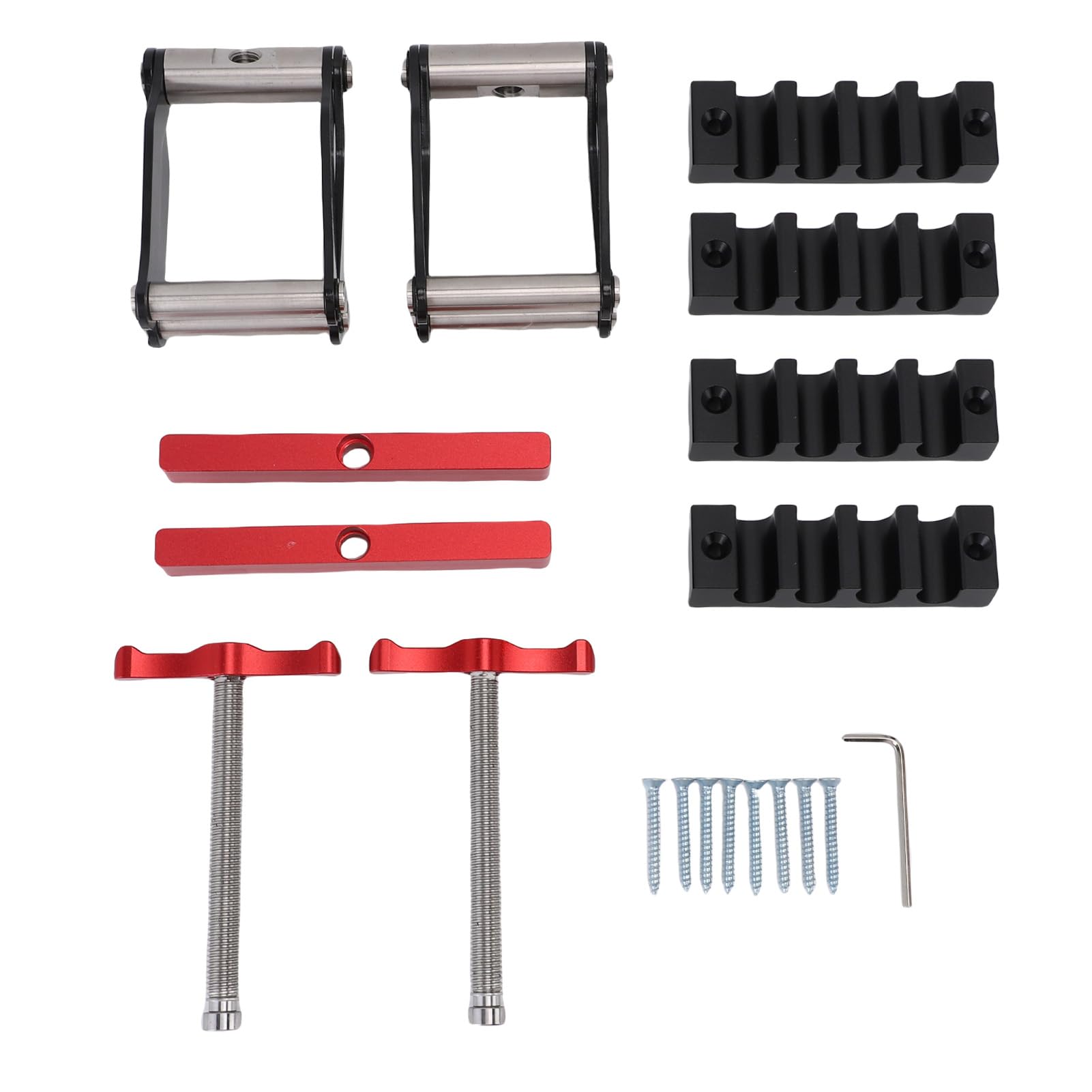 AYNEFY 4 Pinzas de Presión en 4 Direcciones Aleación de Aluminio Pinza de Esquina para Carpintería Pinza para Gabinetes Pinza para Muebles para Carpinteros con Diseño Ajustable