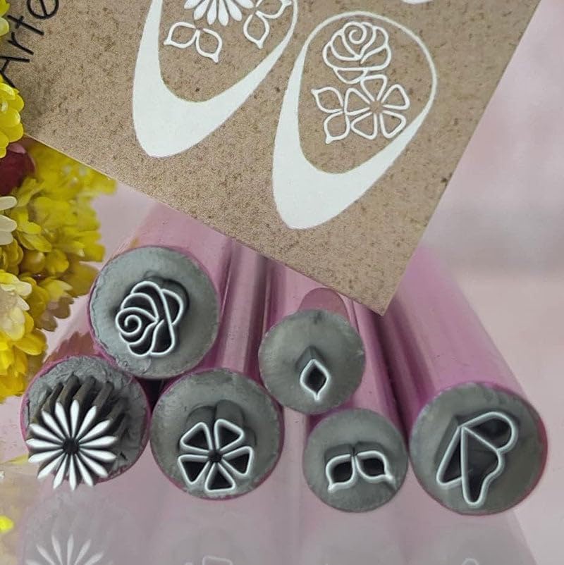 6PCS Nail Art Stamp Pen Set, DIY Nails Art Stamping Pen Dotting Tool for Women, Flower Stamper Nail Art Kit Design Nail Accessories for Manicure Beginner