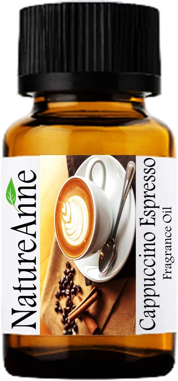 Premium Grade Fragrance Oil - 10ml - Scented Oil - for Diffuser Oils, Making Soap, Candles, Lotion, Home Scents, Linen Spray, Lotion, Perfume, Beard Oil (Cappuccino Espresso, 10ml)
