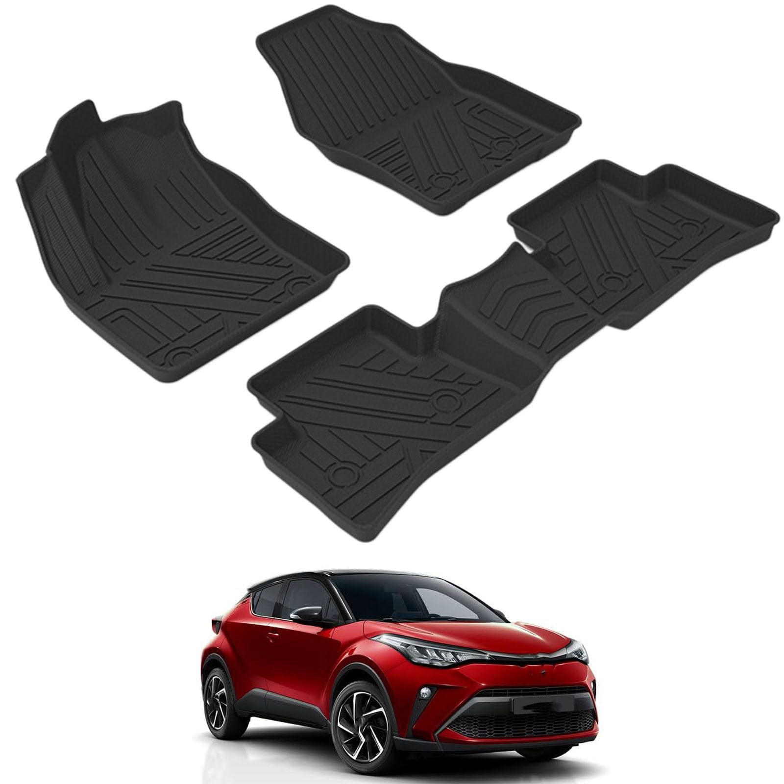 PAPEP Floor Mats for Toyota C-HR 2018-2023 RHD