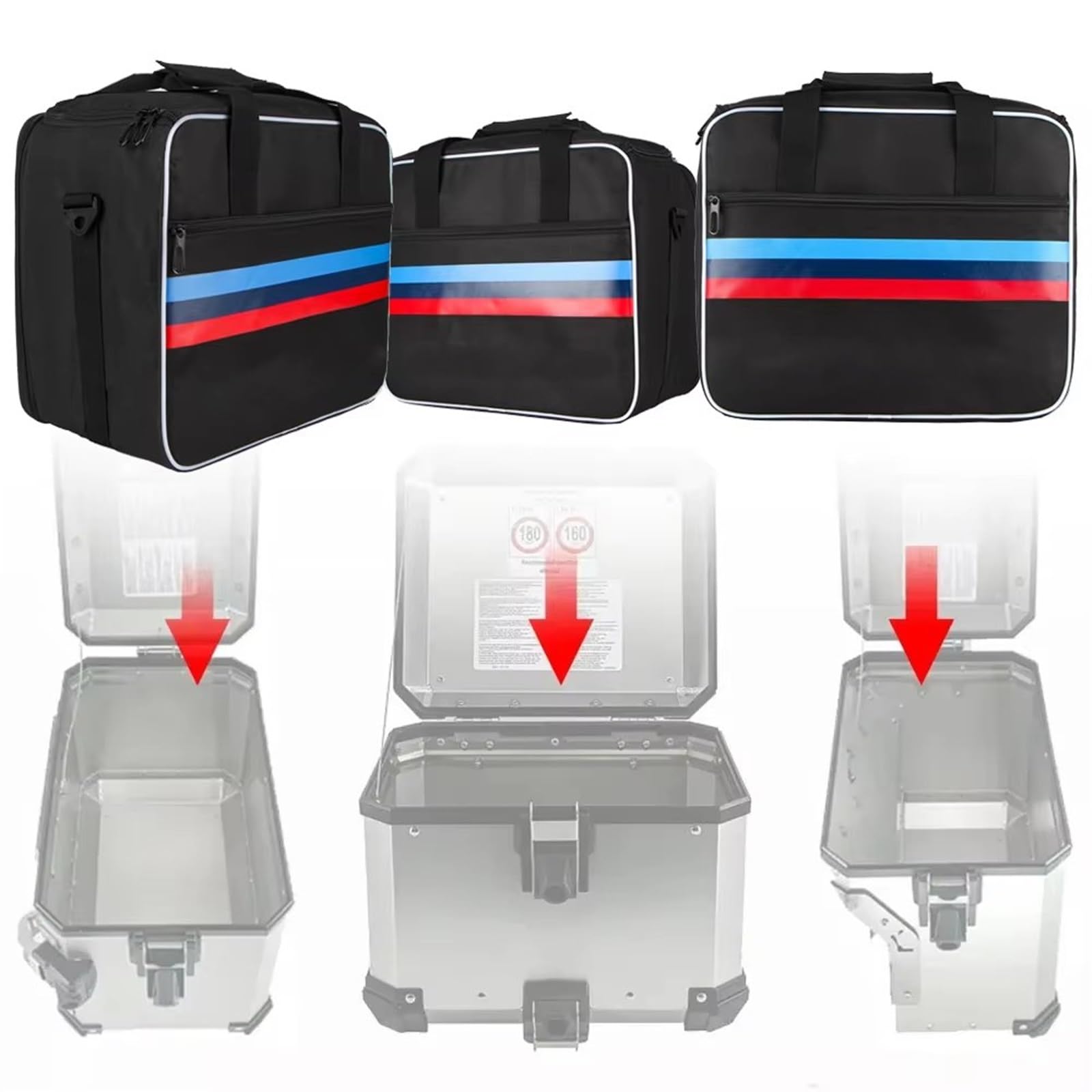 Borsa Posteriore Da 37L Per BMW R1300GS/R1200GS/R1250GS – In PVC Impermeabile, Con Tracolla E Cinturini A Sgancio Rapido