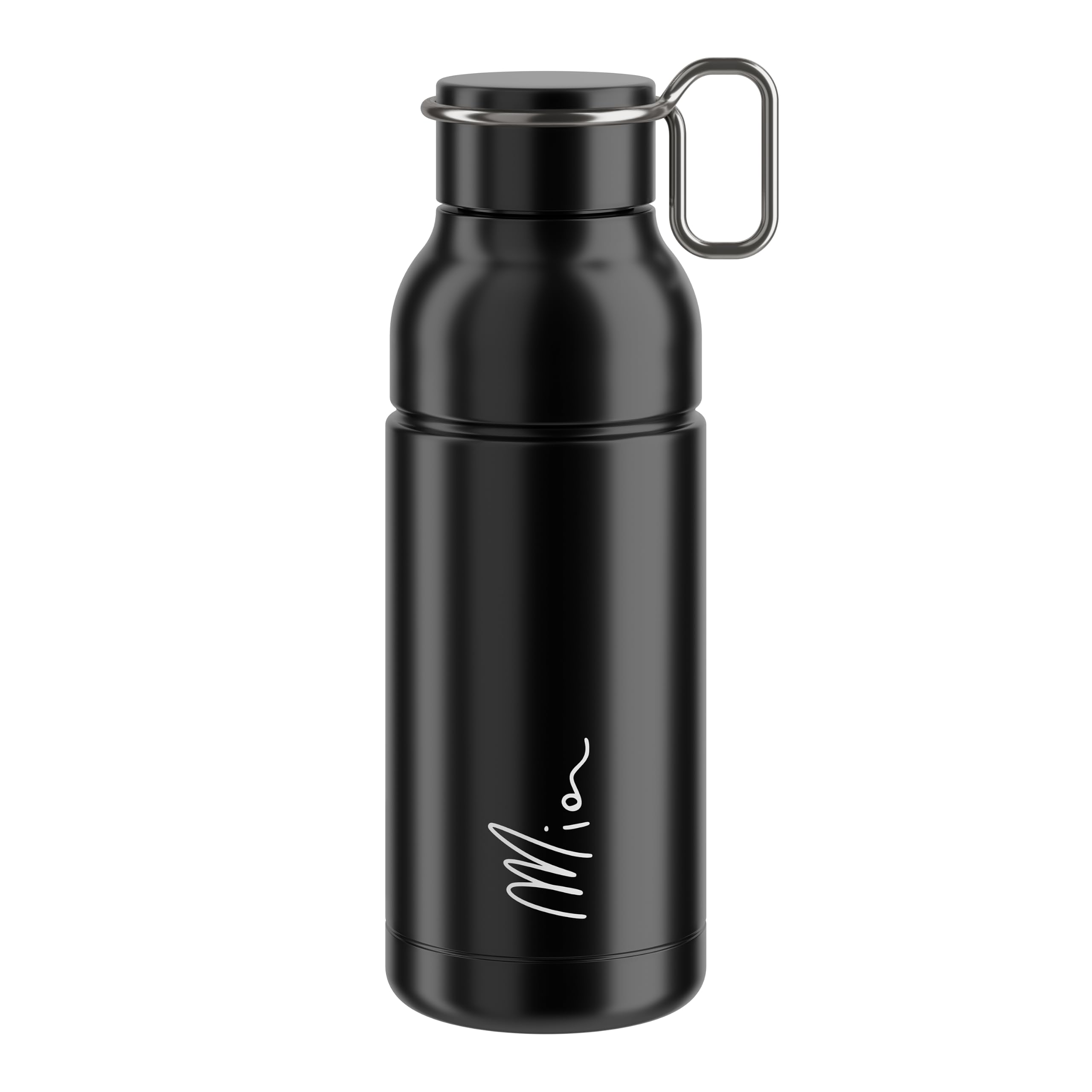 ELITE Mia Water Bottle Black – Compact Cycling Bottle for Small Frames – Lightweight & BPA-Free – 650ml – For Road Bike, MTB & Gravel Cycling