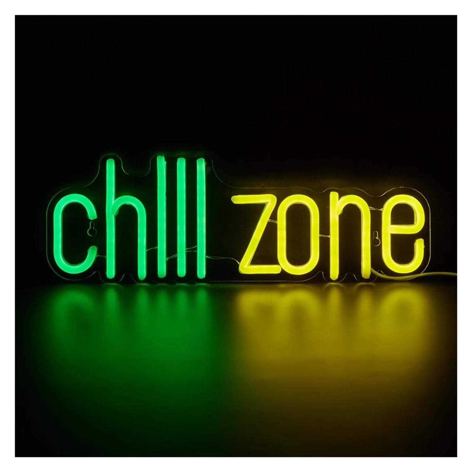 Luz de Diseño de Digital "Chill Zone" Neón Señales Alimentadas Por USB Luz Nocturna Arte De La Pared Decoración Lámpara Para El Hogar Oficina Café Bar Iluminado 32cm