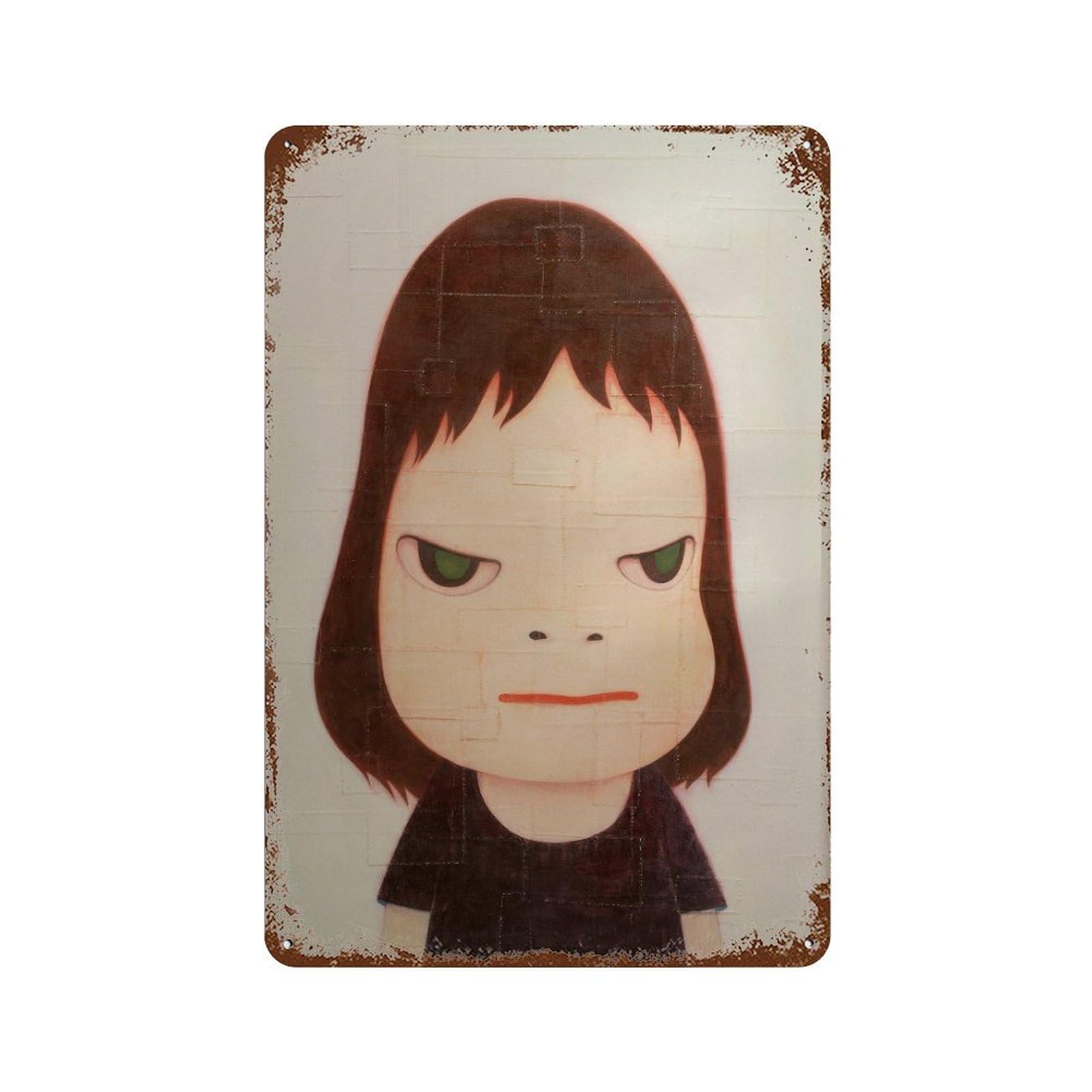 xiaoxiaoshen Sad Girl. Yoshitomo Nara Contemporary Wall Decor Art Metal Tin Poster Modern Home Decor Art Home Bar Shop Decorations Vintage Sign 30x20cm