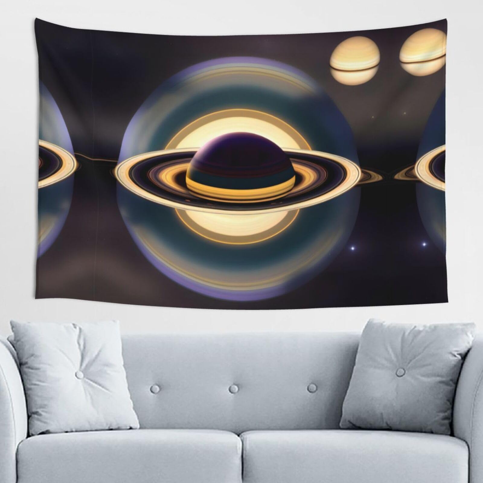 ZZYYDS Beautiful Saturn Wall Decor Tapestry 60x40in, Wall Hanging, Home Decor, Dorm Decor, Porch Tapestry, etc.
