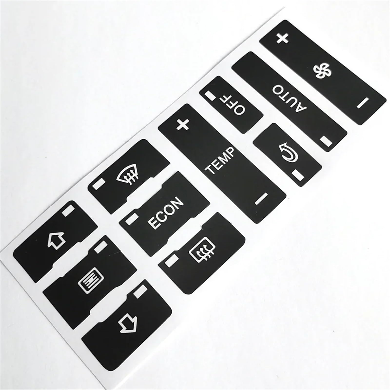 Dash Button Stickers Compatible with A3 for 8L for A2 Car AC Button Repair Sticker Air Conditioning Control Decals Automobile Interior Decoration Accessories