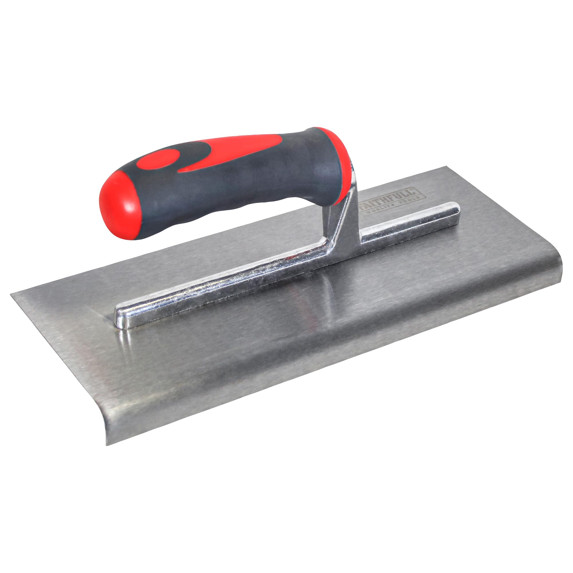 FaithfullSoft-Grip Concrete Edging Trowel, Carbon Steel Blade for Shaping Concrete & Render – 11 Inch