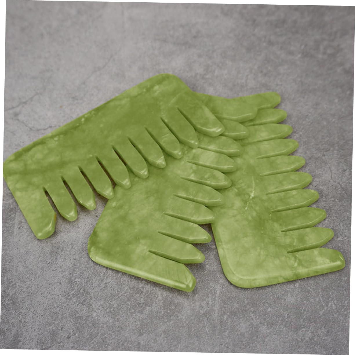SHERCHPRY Jade Hair Combs Set Meridian Brush Massage Brush Hair Massage Tool Scalp Comb