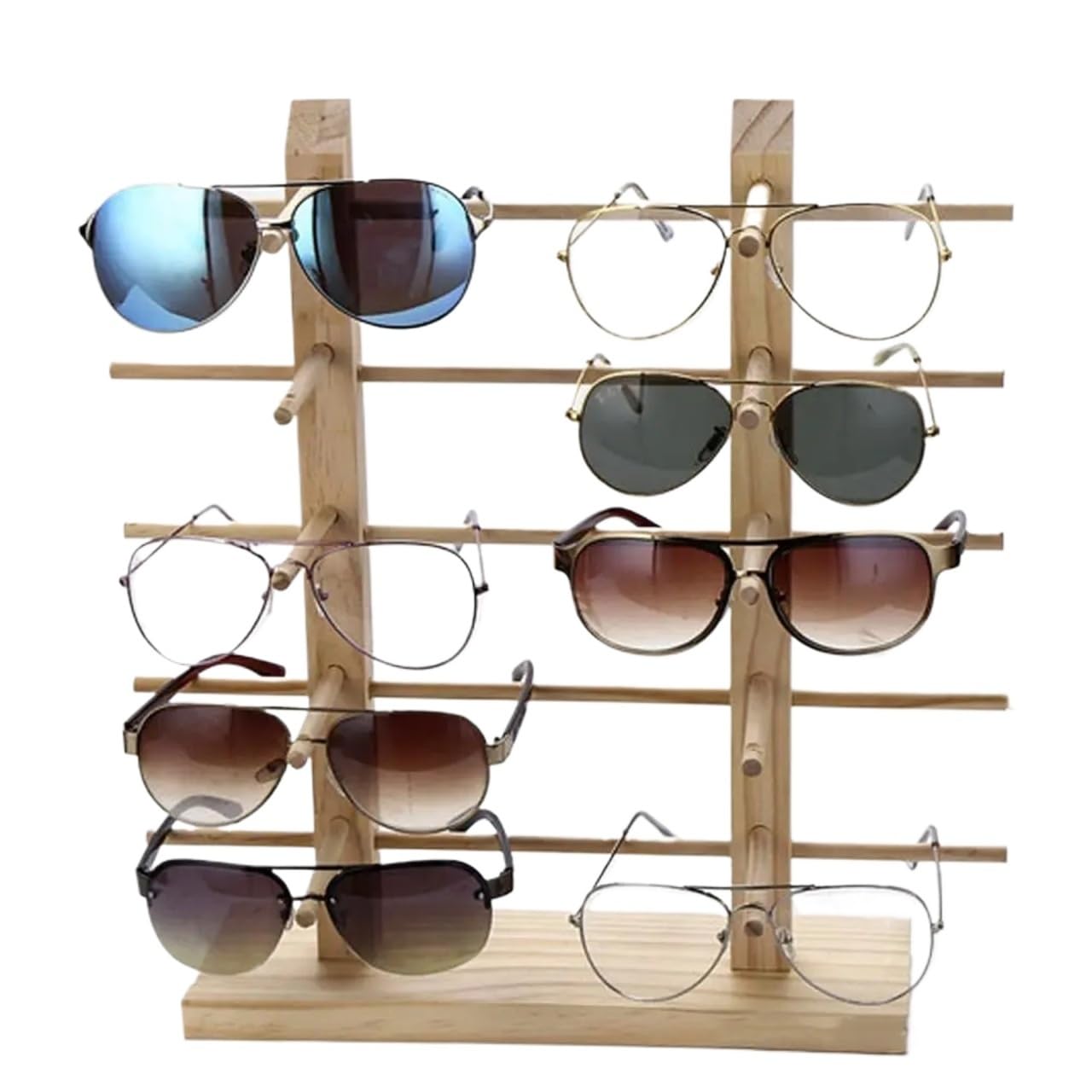 AMEEDA Glasses Holder Multi Layers Space Saving Shelf Eyeglasses Display Stands Exhibition Frame Sunglasses Storage Rack Glasses Holder