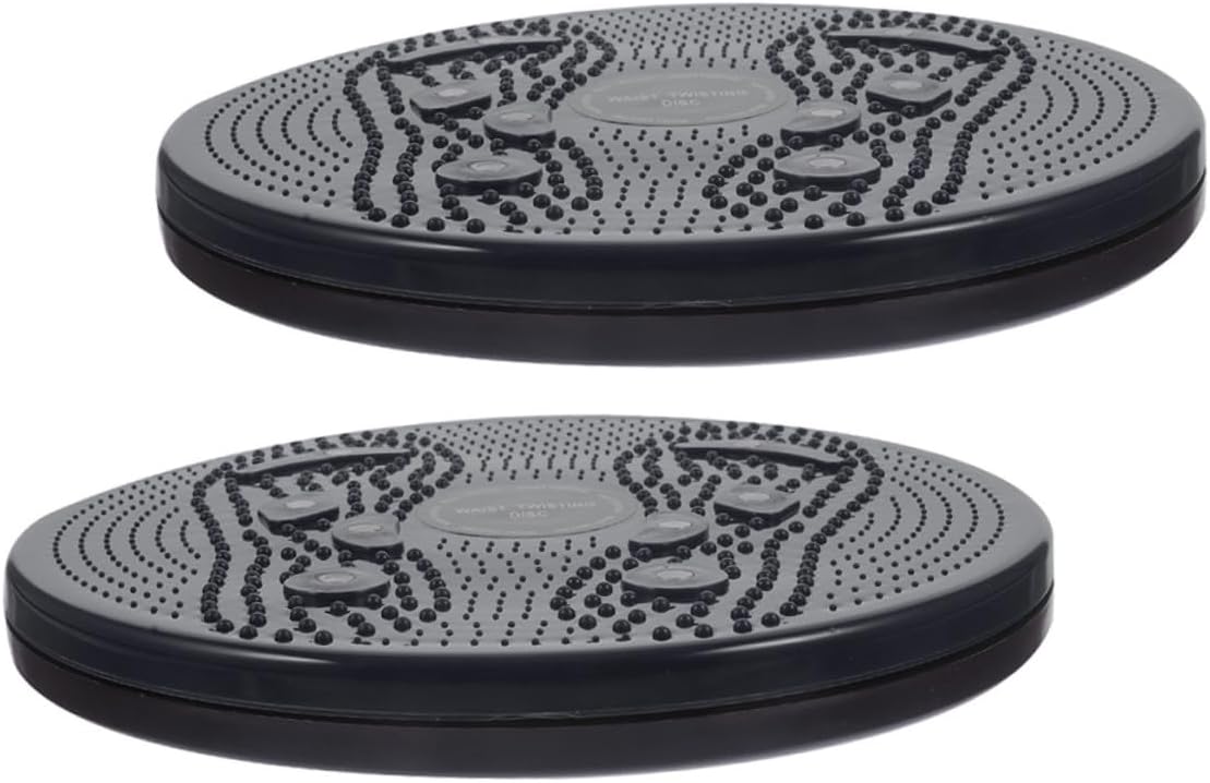 NOLITOY 2pcs Waist Twisting Fitness Plates Portable Indoor Exercise Boards for Targeted Core Workout and Waist Training at Home Lightweight Household Fitness Twisting Tools