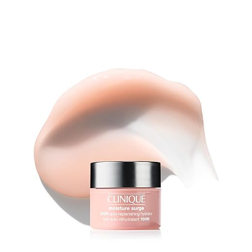 Clinique Moisture Surge 100H Auto-Replenishing Hydrator Oil Free Face Moisturizer | With Hyaluronic Acid, Aloe Bioferment and Vitamins C + E | For All Skin Types | Hydrating + Moisturizing