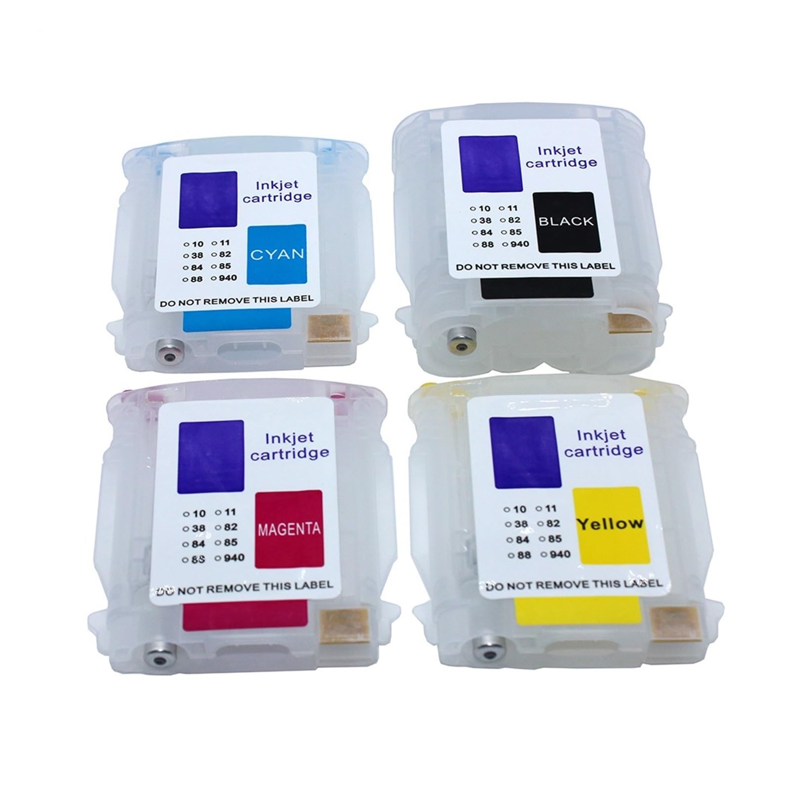 4pcs Cartucho Vacío 940XL Compatible con HP OfficeJet 8000