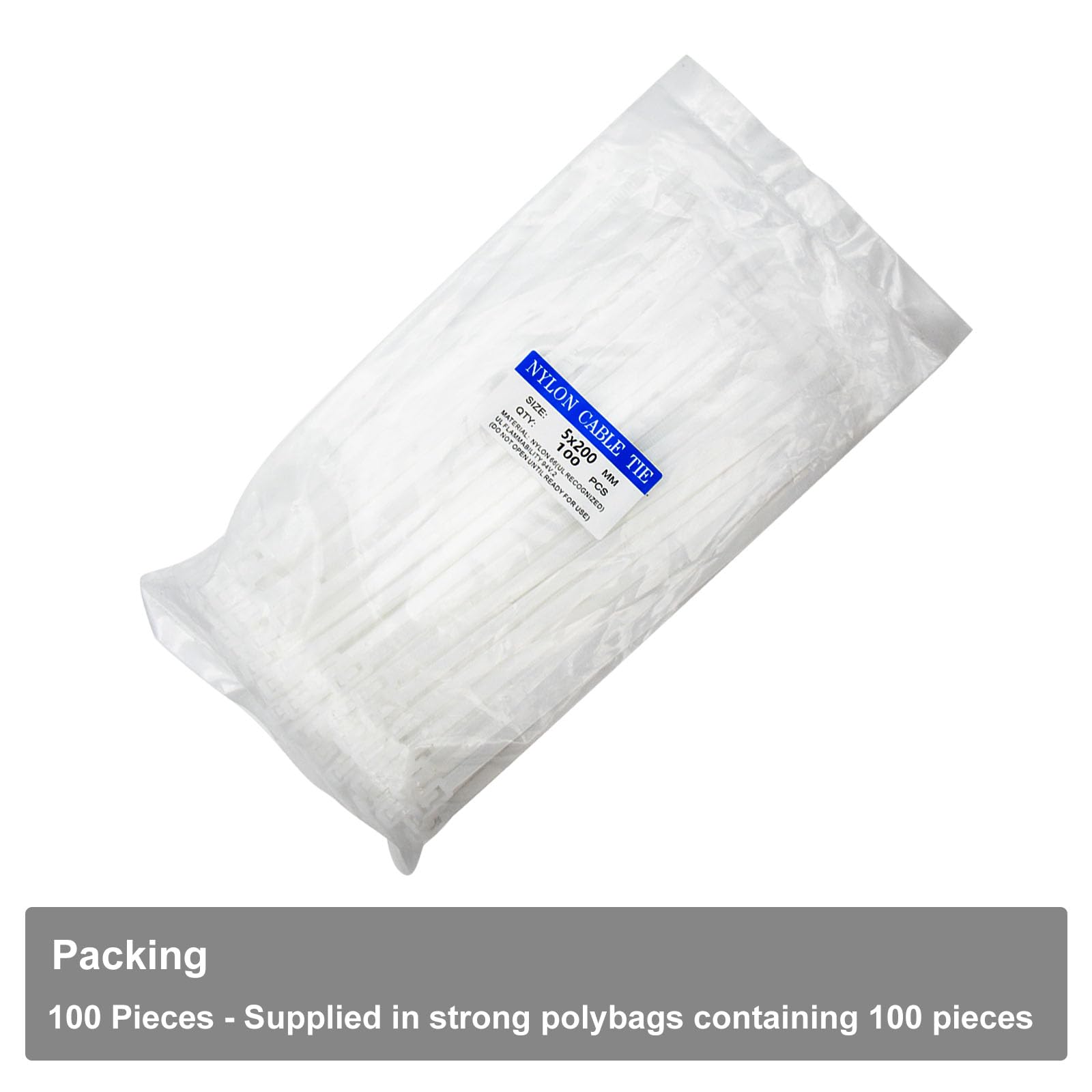 Lot De 100 Attaches De Câble En Nylon Libérables - Attaches De Câble Ma