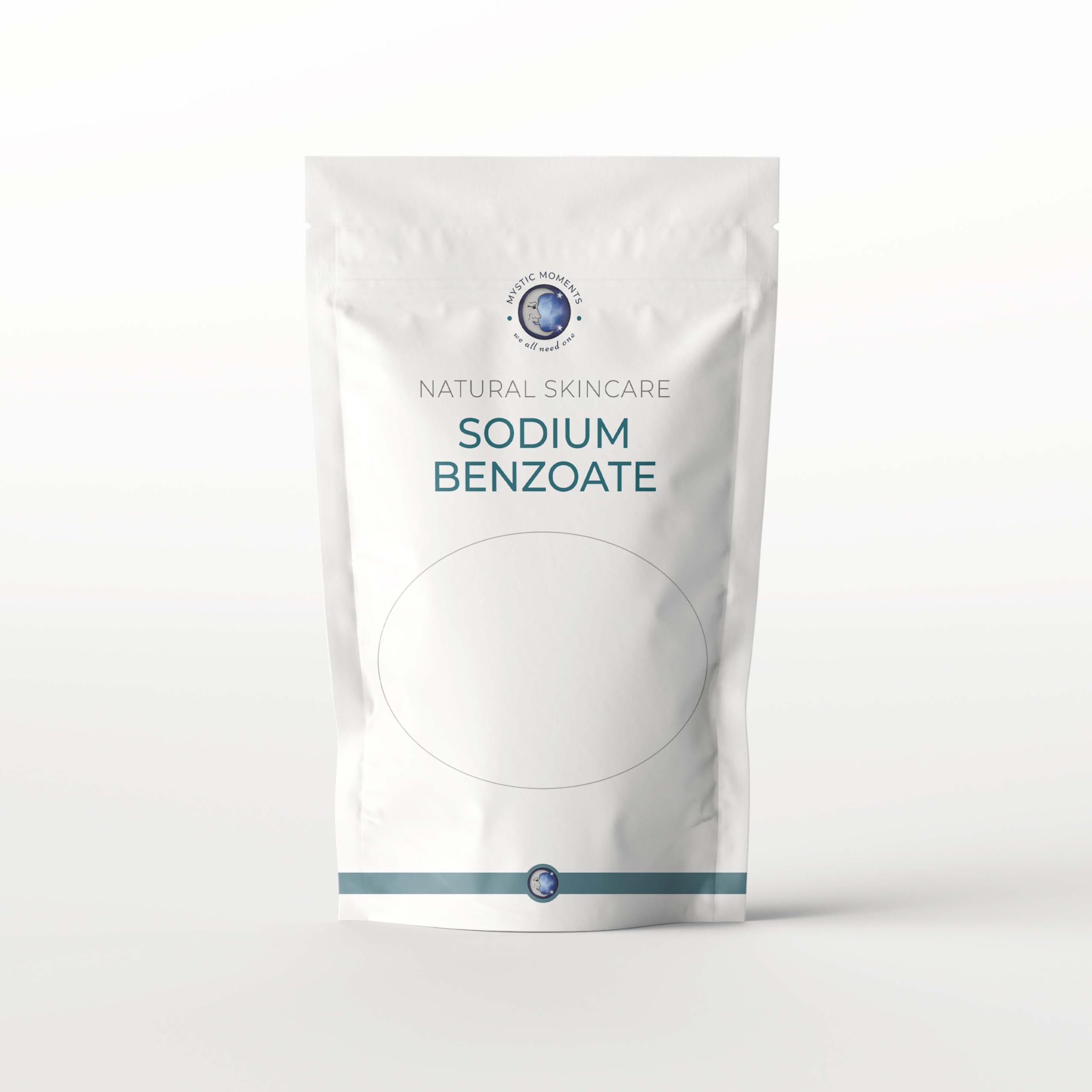 Mystic Moments | Sodium Benzoate Powder | INCI: Sodium Benzoate | Cosmetic Preservative Against Bacteria & Fungi | Shelf Life Enhancer for Skincare & Toiletries | 500g