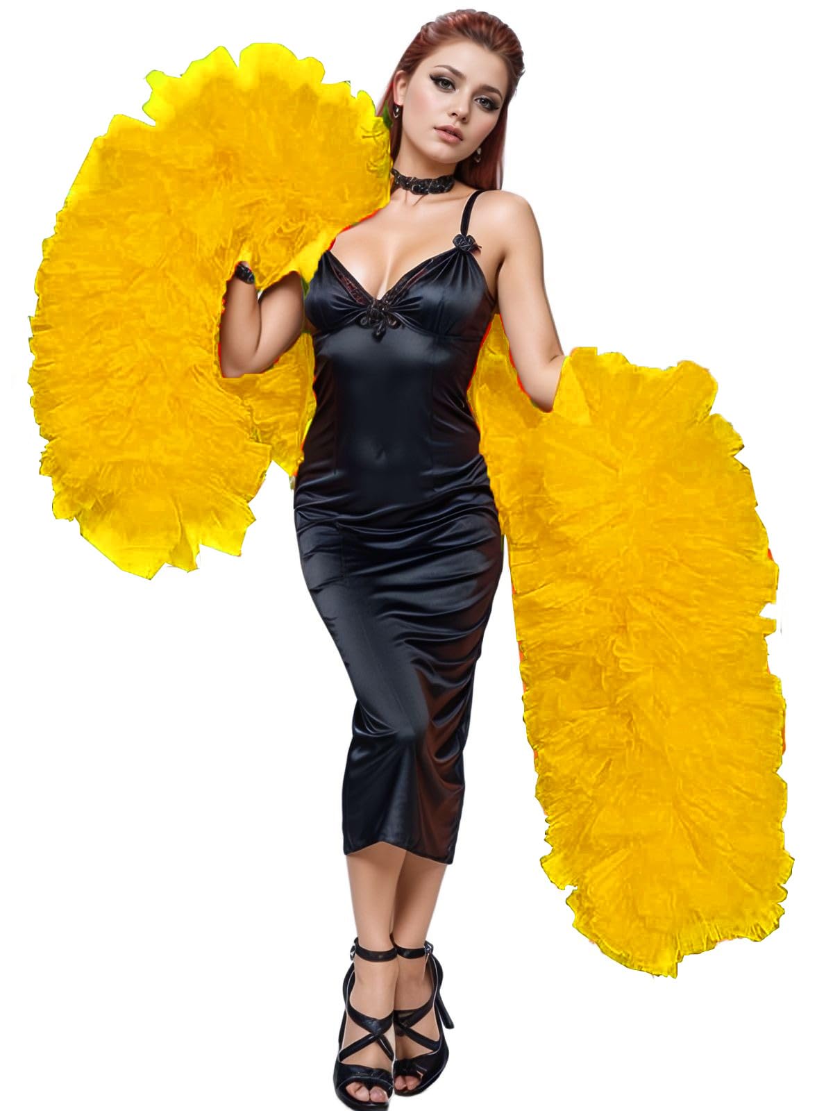 Unykaflor Tulle Boa,Boa Scarf for stage Party Wedding Halloween Costume Christmas Tree Decoration