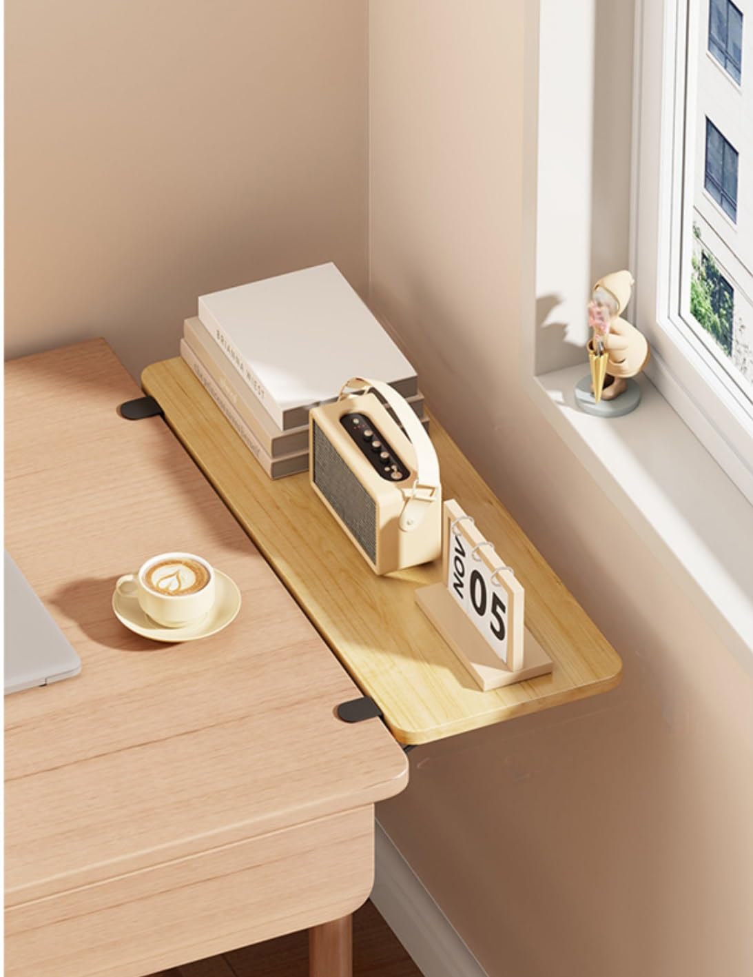 Versatile Desktop Expander Board for Computer Desks Gap Filler and Workspace Widener (60 * 25 * 1.2cm)