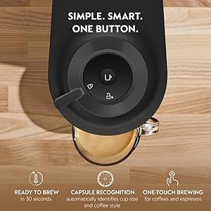 Nespresso Vertuo Pop+ Coffee and Espresso Maker by De'Longhi, Black Matte with Dark Chrome