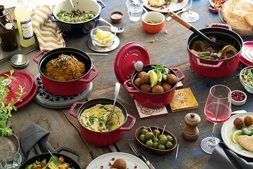 STAUB Cocotte, Gusseisen Bräter, Alle Herdarten inkl Induktion, Rund, 18 cm, 1,7 L, Kirsch-Rot – Ansicht 6