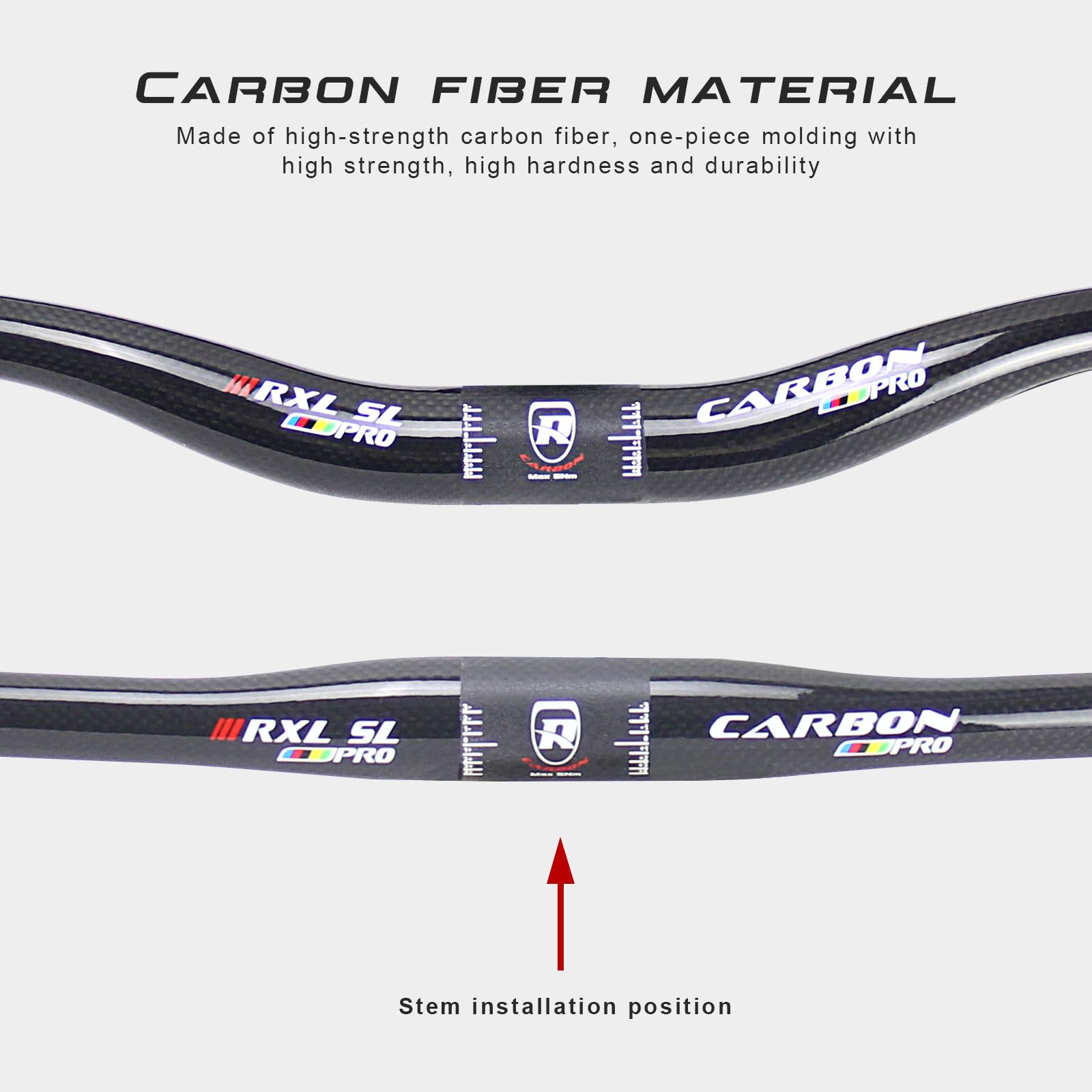 Carbon Mountain Bike Handlebar Handlebar Carbon RXL SL Bike Handlebar 31.8 x 700 mm 3K Glossy - 2