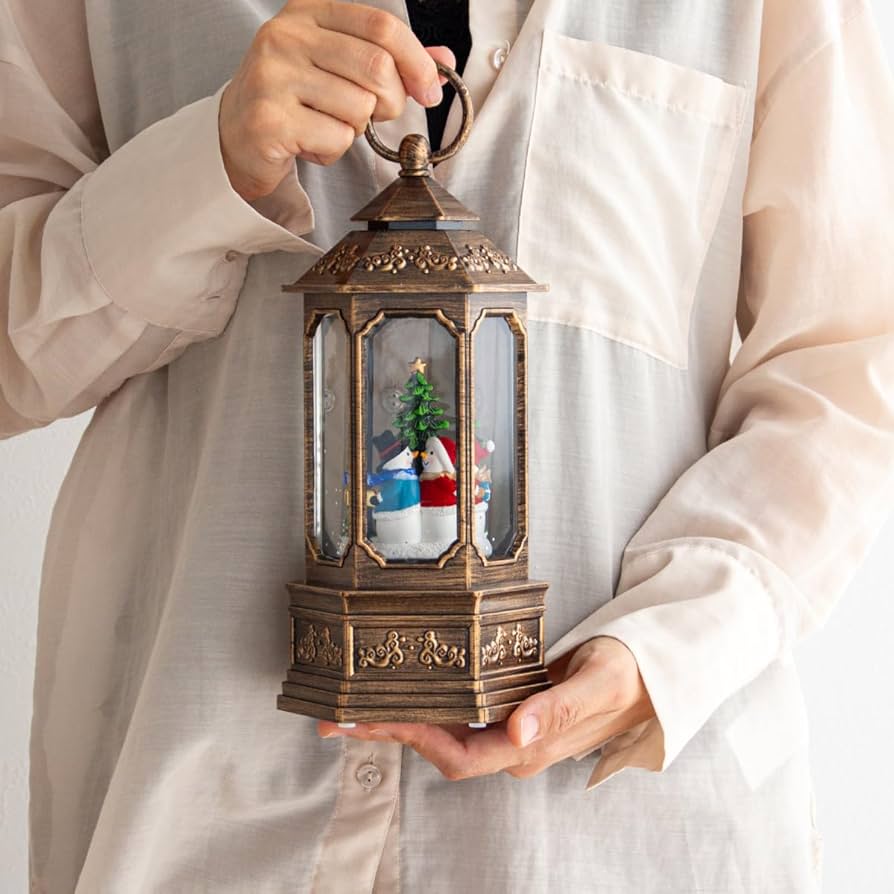 Amazon.co.jp: 南貿易 クリスマス スノーイングライトランタン