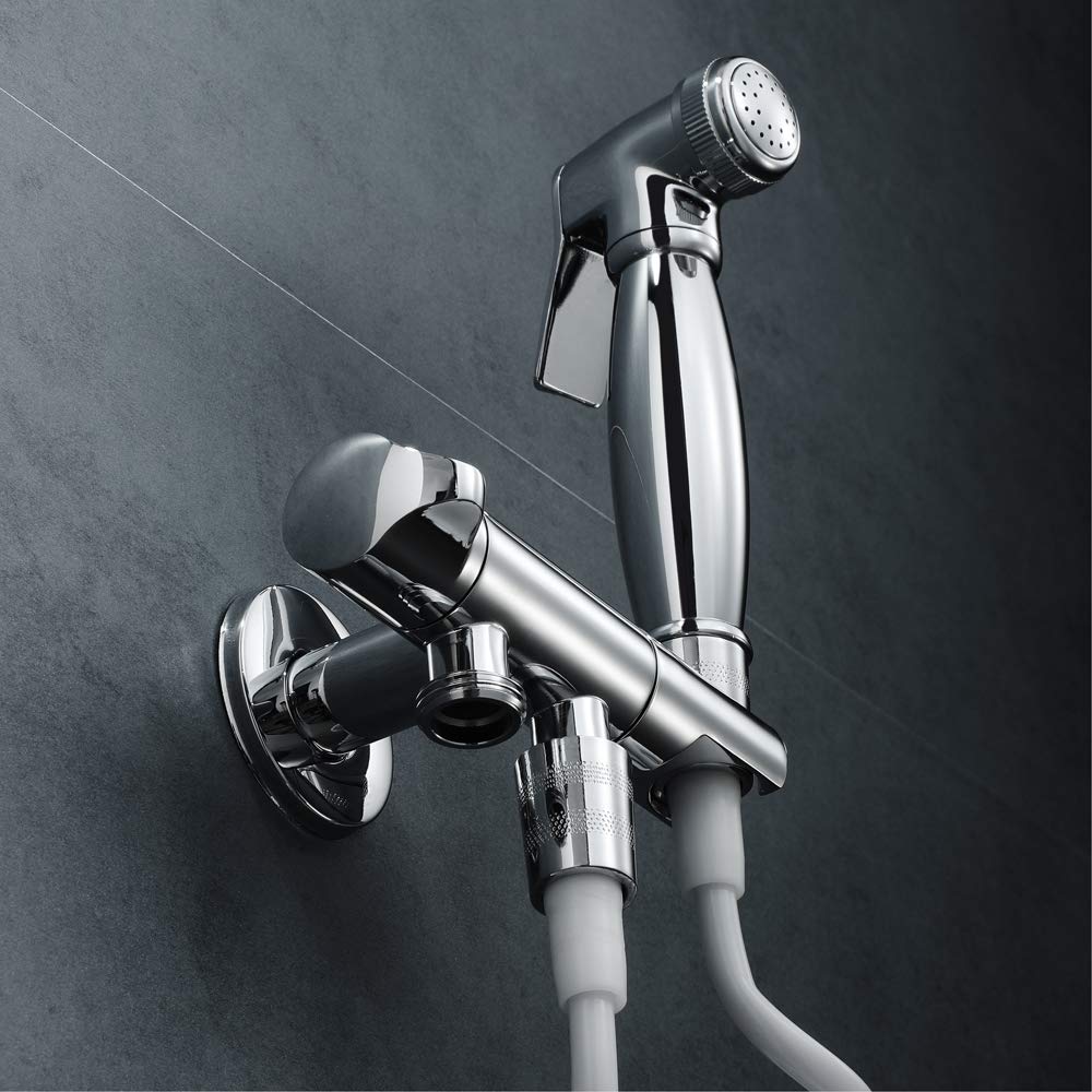 Ducha Bidet, Pulverizador de Ducha Baño Latón Cromado Set de Ducha con Solo Agua Fría, Kit de Ducha para Bidé con Manguera Montaje en la Pared Bidé Pulverizador para la Higiene Personal,Type b