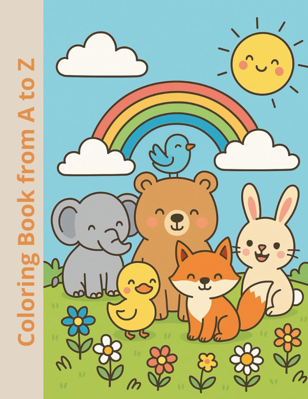 ABC Coloring Book for Kids: Fun Alphabet Learning and Easy Pictures to Color from A to Z