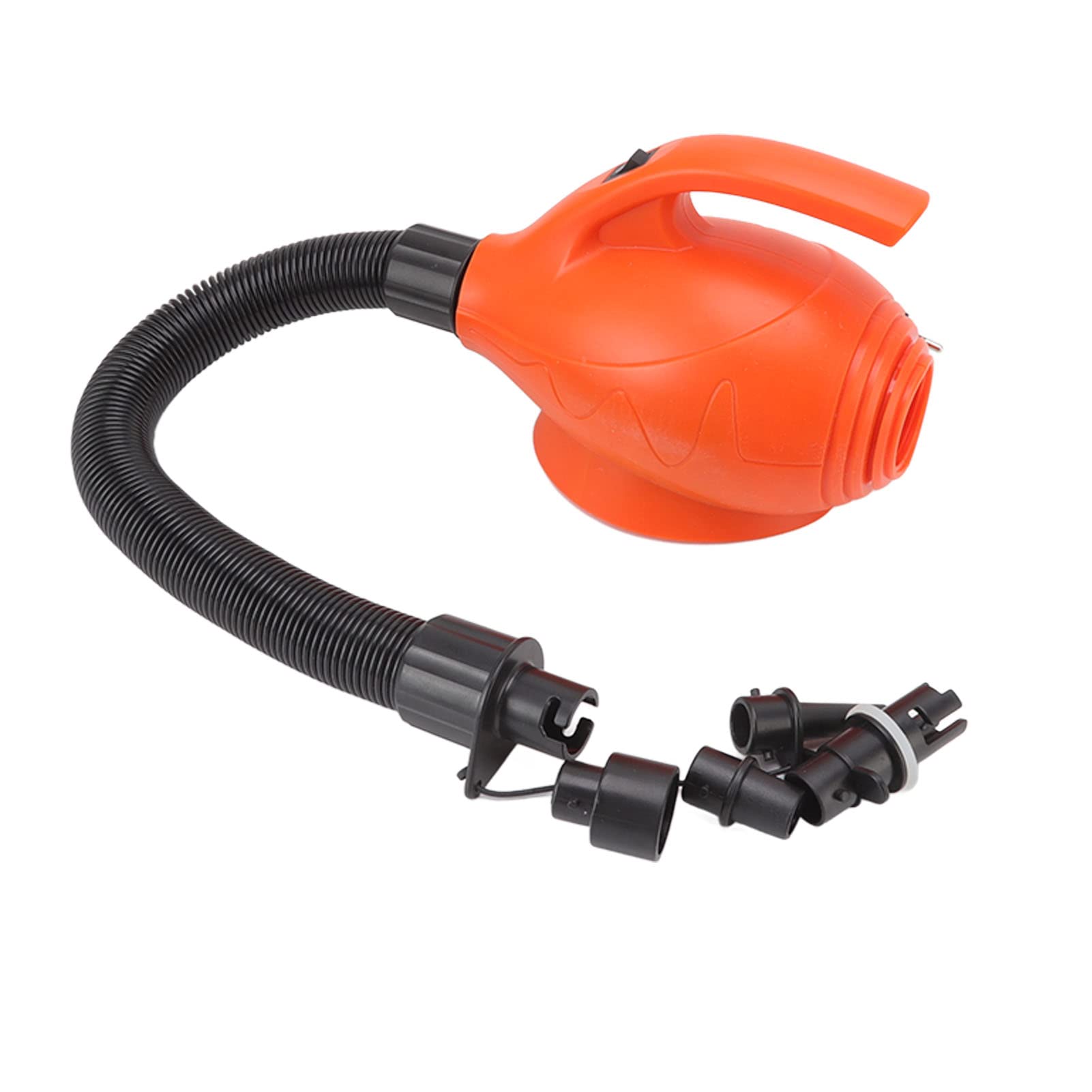 Pompa D'Aria Elettrica, 4 Ugelli D'Aria di Diverse Dimensioni, Maniglia Comoda, Uscita Posteriore per Gonfiaggio Rapido, Gonfiatore Portatile Dal Design Diviso per Barche, Letti,